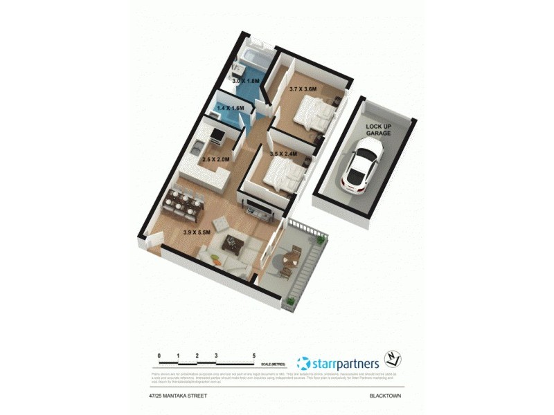 47/25 Mantaka Street, Blacktown NSW 2148 Floorplan