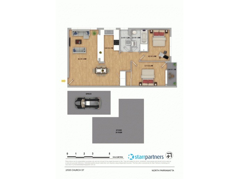 2/535 Church Street, North Parramatta NSW 2151 Floorplan