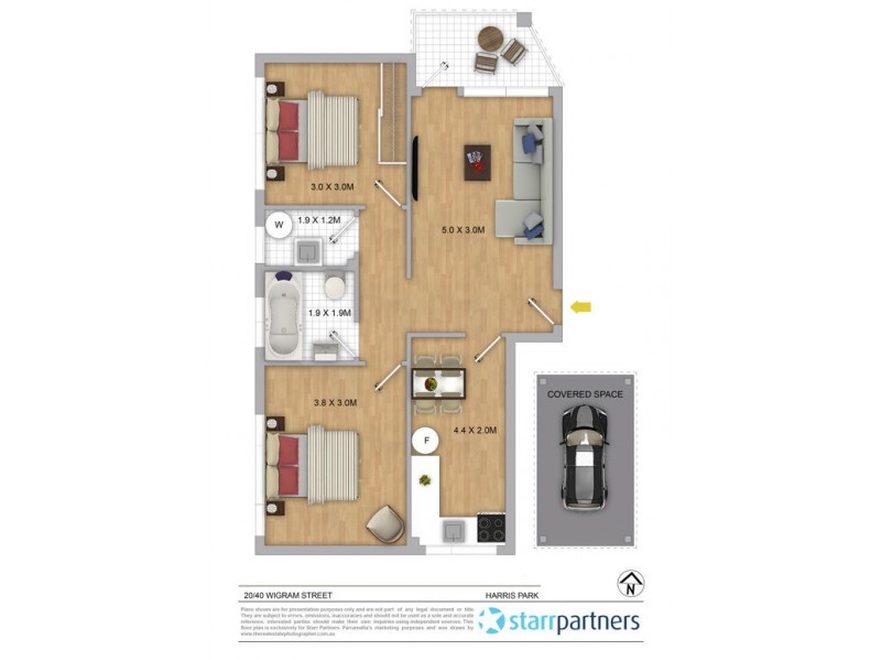 20/40 Wigram Street, Harris Park NSW 2150 Floorplan