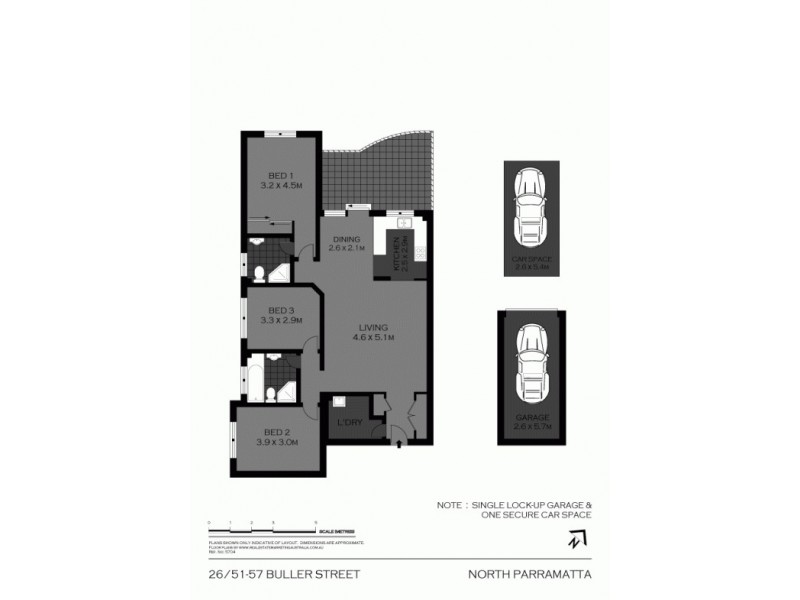 26/51-57 Buller Street, North Parramatta NSW 2151 Floorplan