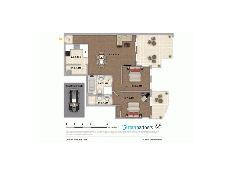 25/478 Church Street, North Parramatta NSW 2151 Floorplan