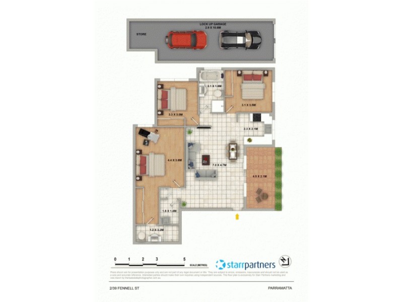 2/39-43 Fennell Street, North Parramatta NSW 2151 Floorplan