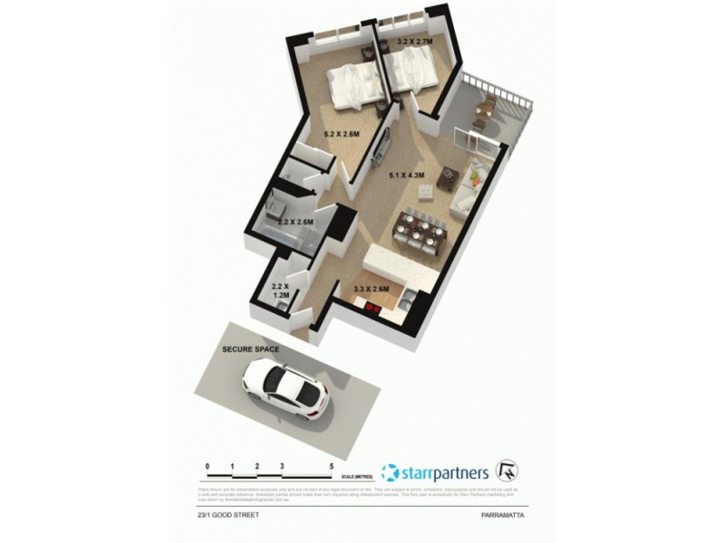 23/1 Good Street, Parramatta NSW 2150 Floorplan