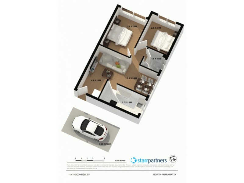 11/41 O’Connell Street, North Parramatta NSW 2151 Floorplan