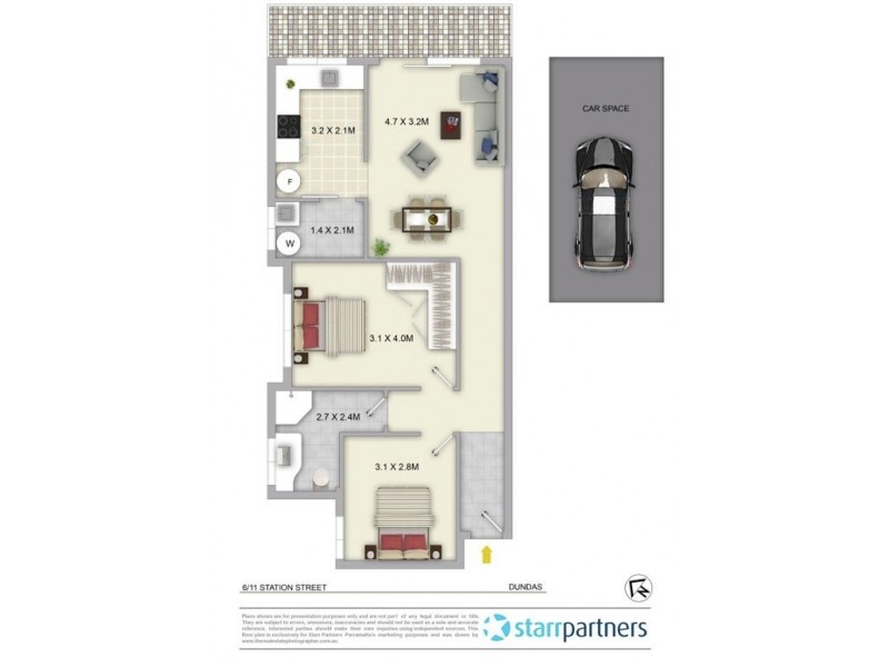 6/11 Station Street, Dundas NSW 2117 Floorplan