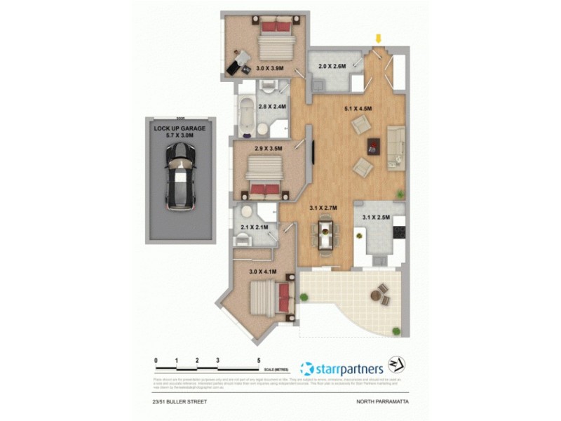 23/51-57 Buller Street, North Parramatta NSW 2151 Floorplan