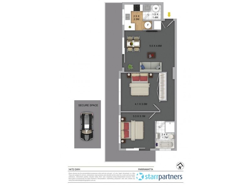 14/72 Great Western Highway, Parramatta NSW 2150 Floorplan