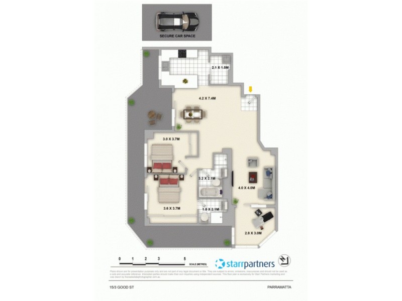 15/3 Good Street, Parramatta NSW 2150 Floorplan