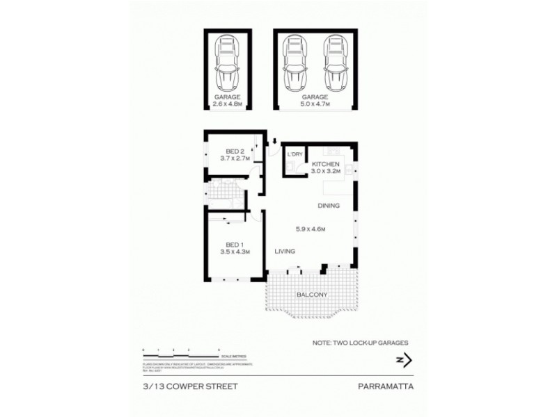 3/13 Cowper Street, Parramatta NSW 2150 Floorplan