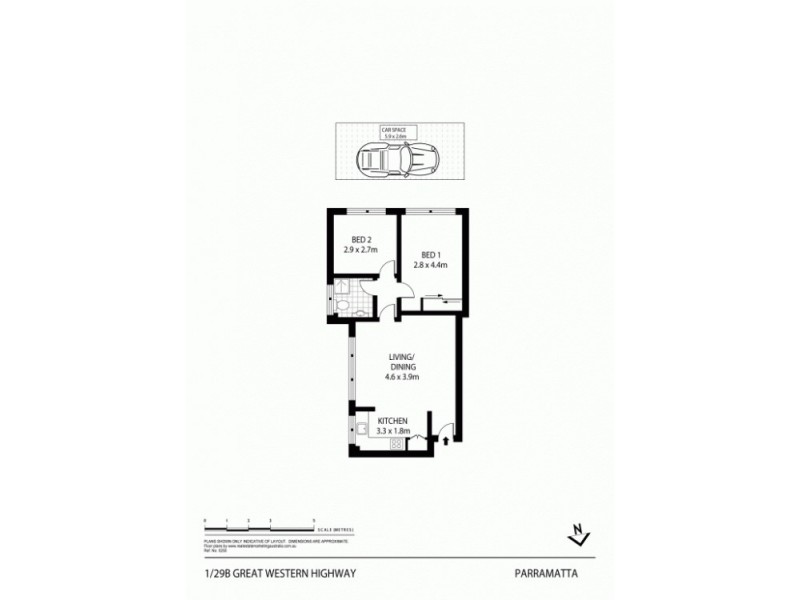 1/29B Great Western Hwy, Parramatta NSW 2150 Floorplan