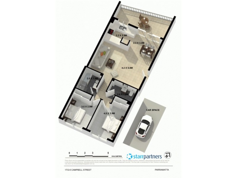 17/2-6 Campbell Street, Parramatta NSW 2150 Floorplan