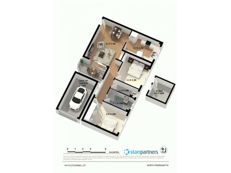 14/112 O’Connell St, North Parramatta NSW 2151 Floorplan