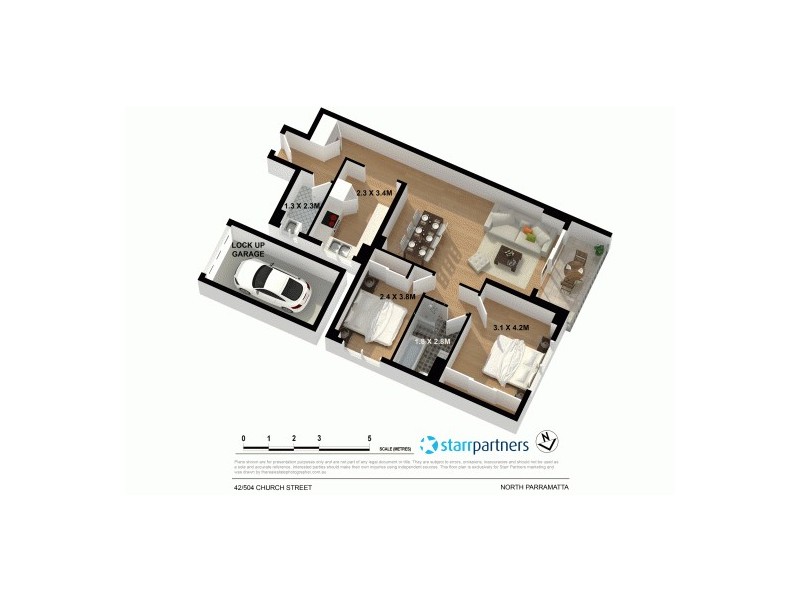 42/1 Castle Street, North Parramatta NSW 2151 Floorplan