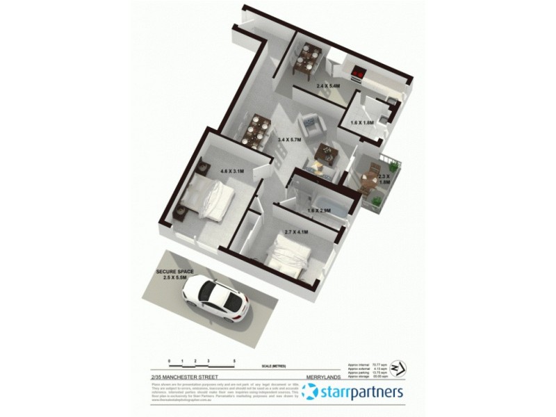 2/35 Manchester St, Merrylands NSW 2160 Floorplan