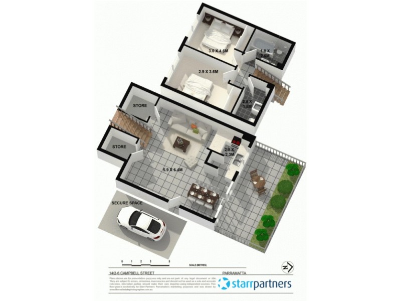 14/2-6 Campbell Street, Parramatta NSW 2150 Floorplan