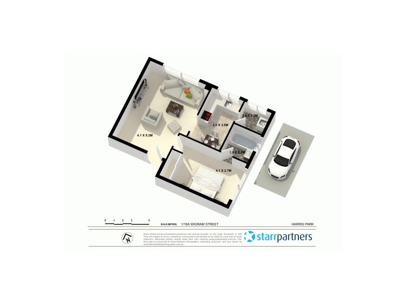 1/16a Wigram Street, Harris Park NSW 2150 Floorplan