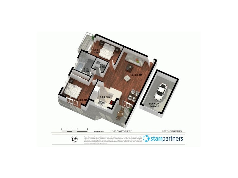 1/11-13 Gladstone St, North Parramatta NSW 2151 Floorplan