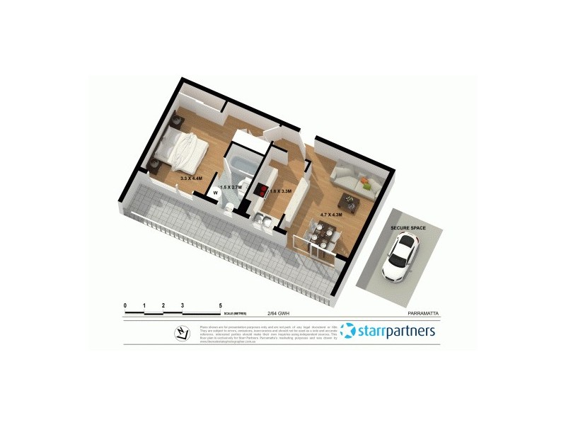 2/64 Great Western Highway, Parramatta NSW 2150 Floorplan