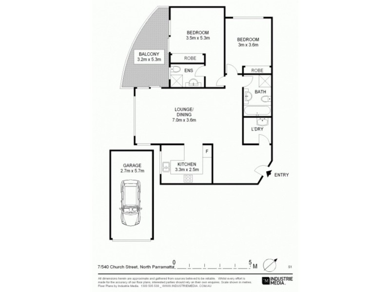 7/540 Church Street, North Parramatta NSW 2151 Floorplan