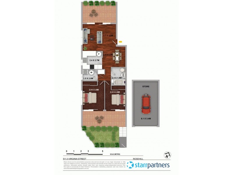 5/1-3 Virginia Street, Rosehill NSW 2142 Floorplan