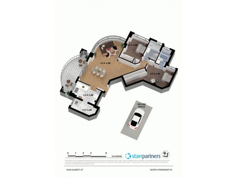 19/36 Albert St, North Parramatta NSW 2151 Floorplan