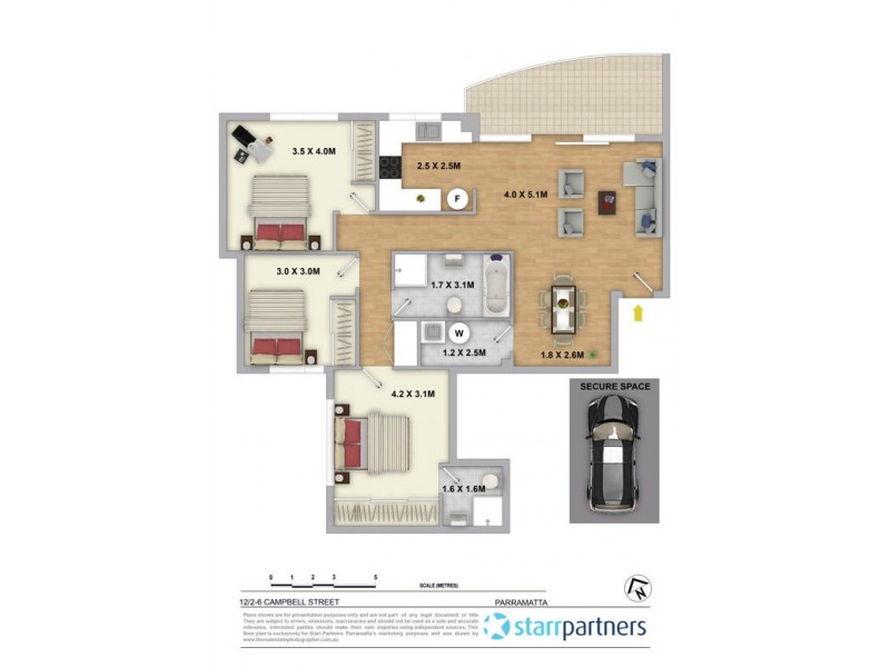 12/2-6 Campbell Street, Parramatta NSW 2150 Floorplan