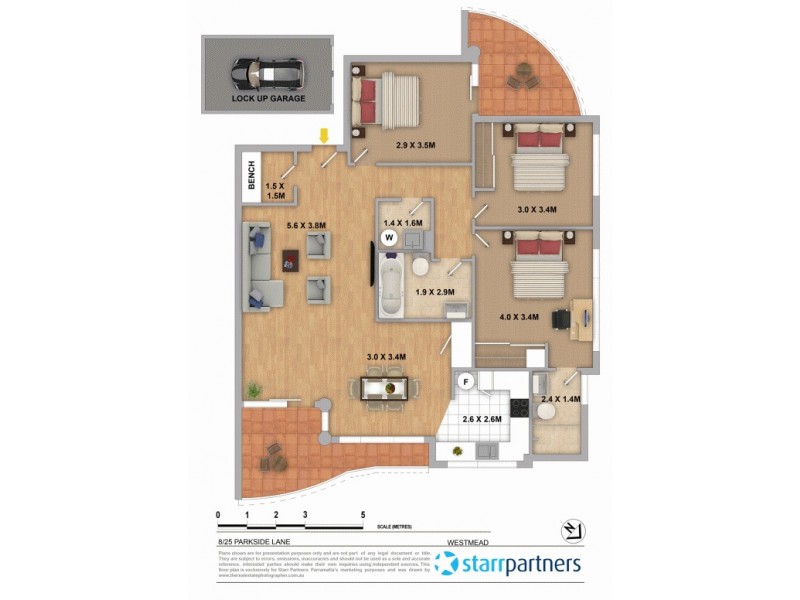 8/25 Parkside Lane, Westmead NSW 2145 Floorplan