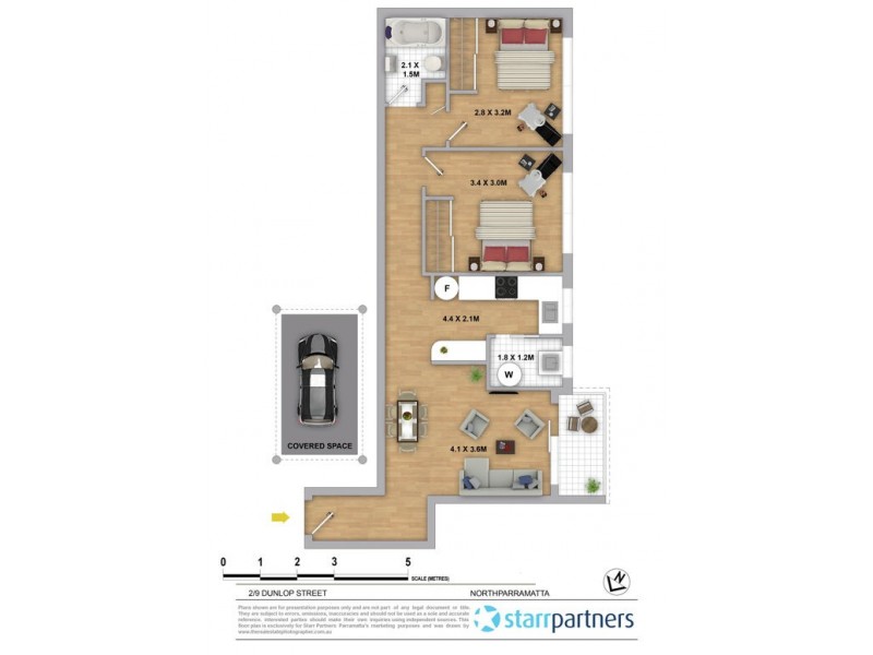 2/9 Dunlop Street, North Parramatta NSW 2151 Floorplan