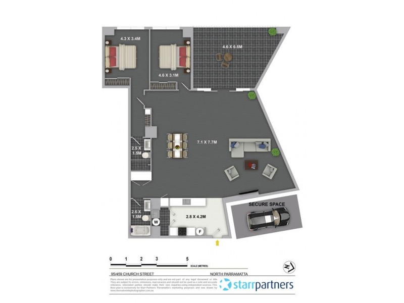 95/459 Church Street, Parramatta NSW 2150 Floorplan