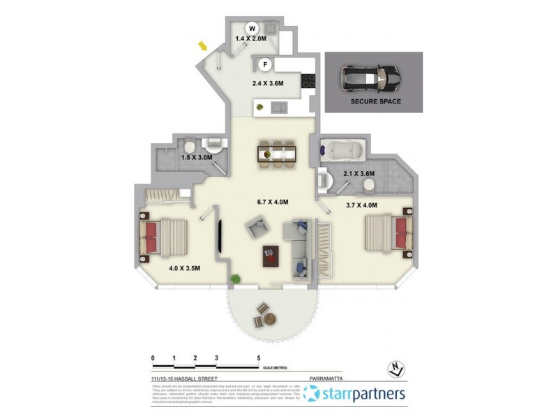 111/13-15 Hassall Street, Parramatta NSW 2150 Floorplan