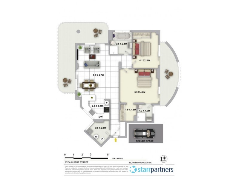 27/36 Albert Street, North Parramatta NSW 2151 Floorplan