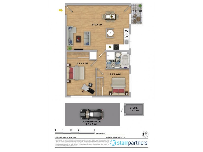 12/9-13 Castle Street, North Parramatta NSW 2151 Floorplan
