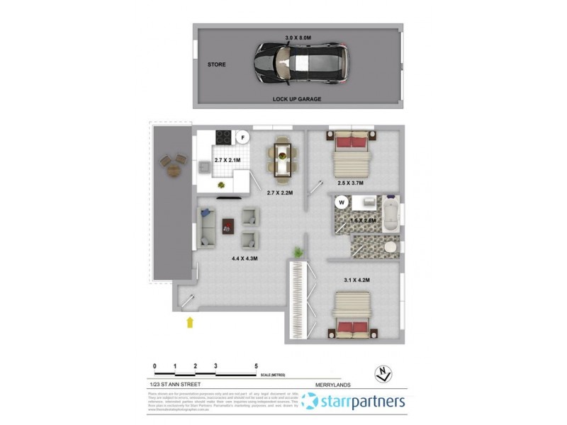 1/23 St Ann Street, Merrylands NSW 2160 Floorplan