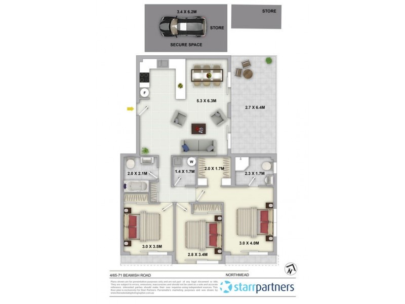 4/65-71 Beamish Road, Northmead NSW 2152 Floorplan