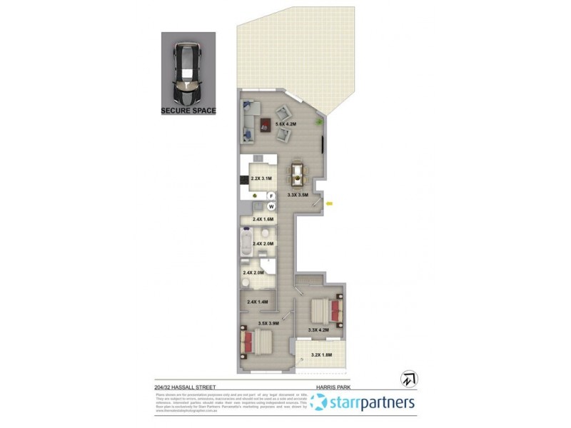 204/32 Hassall Street, Parramatta NSW 2150 Floorplan