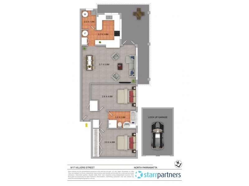 9/17 Villiers Street, Parramatta NSW 2150 Floorplan