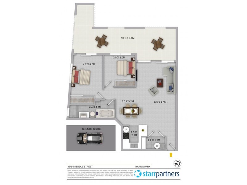 15/2-6 Kendall Street, Harris Park NSW 2150 Floorplan