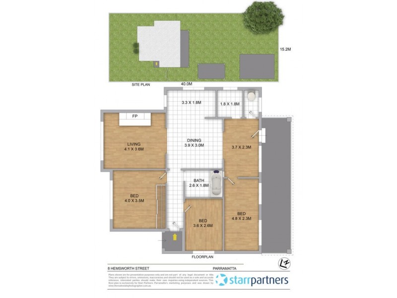 8 Hemsworth Avenue, Northmead NSW 2152 Floorplan