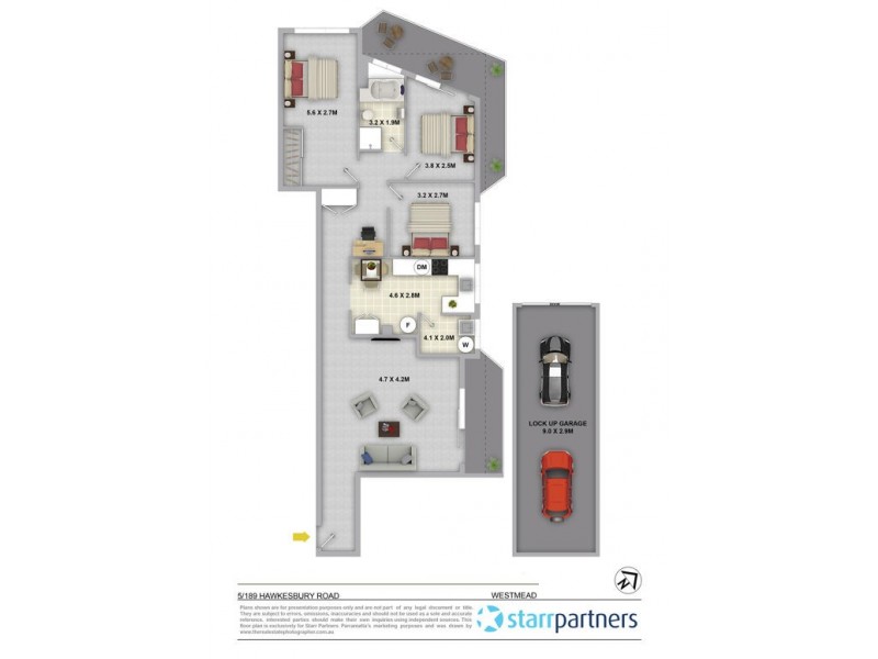 5/189 Hawkesbury Road, Westmead NSW 2145 Floorplan