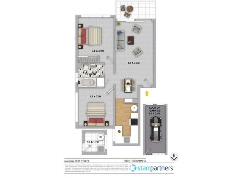 8/48-50 Albert Street, North Parramatta NSW 2151 Floorplan