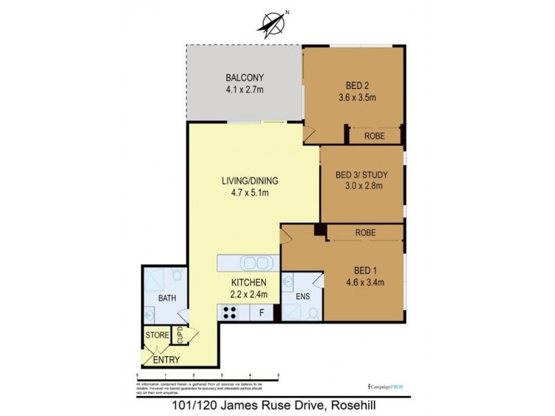 101/120 James Ruse Drive, Rosehill NSW 2142 Floorplan
