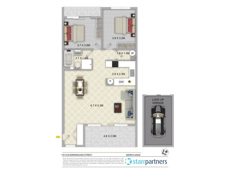 10/14-20 Birmingham Street, Merrylands NSW 2160 Floorplan