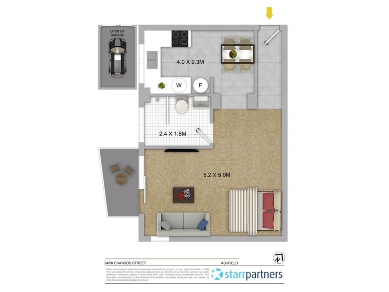 24/58 Chandos Street, Ashfield NSW 2131 Floorplan