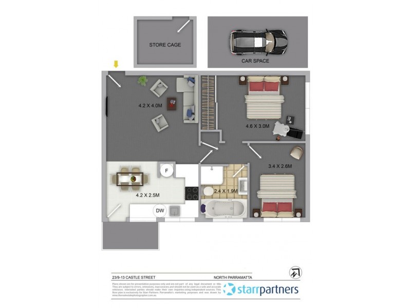 23/9-13 Castle Street, North Parramatta NSW 2151 Floorplan