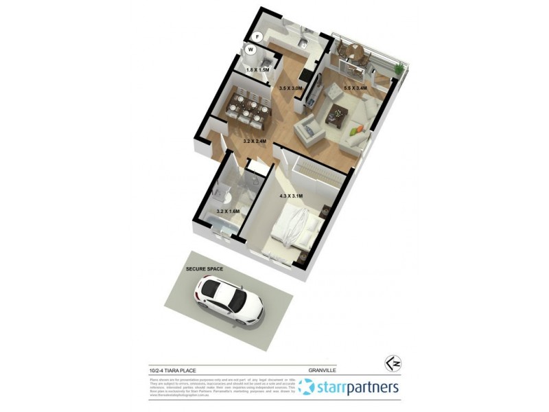 10/2-4 Tiara Place, Granville NSW 2142 Floorplan