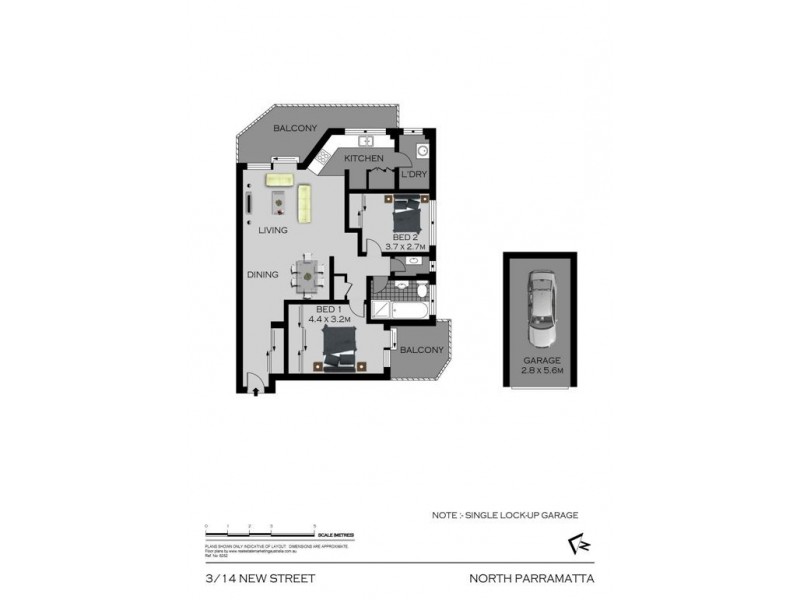 3/14 New Street, North Parramatta NSW 2151 Floorplan