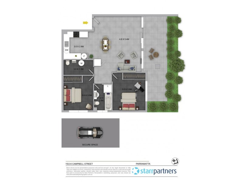 15/2-6 Campbell Street, Parramatta NSW 2150 Floorplan