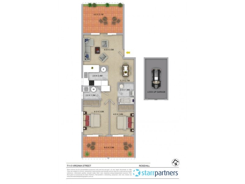 7/1-3 Virginia Street, Rosehill NSW 2142 Floorplan