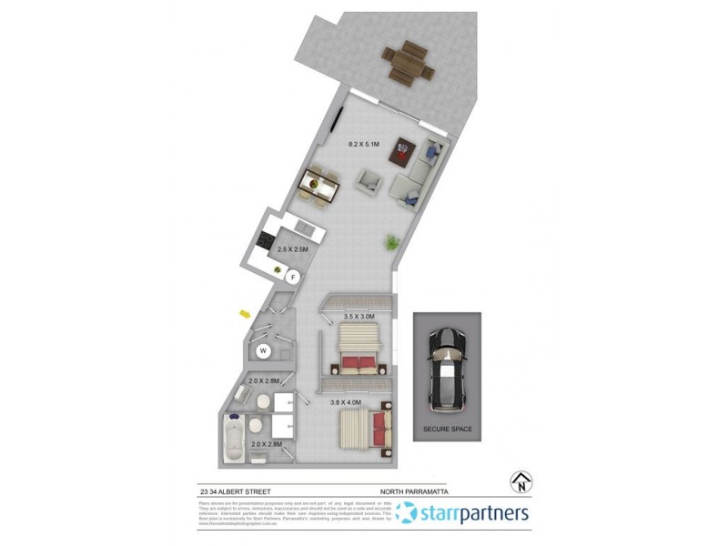 23/34 Albert Street, North Parramatta NSW 2151 Floorplan