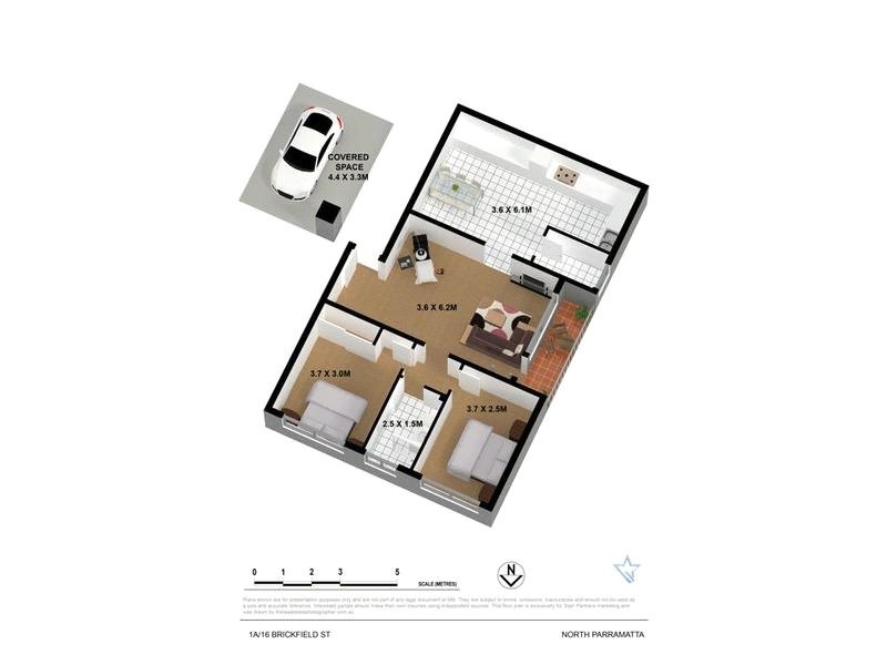 1A/16 Brickfield St, North Parramatta NSW 2151 Floorplan